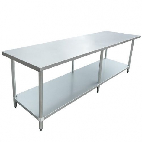 US Stainless USWTS-3096-416 30"x96" All Stainless Steel Work Table 16 Gauge Top