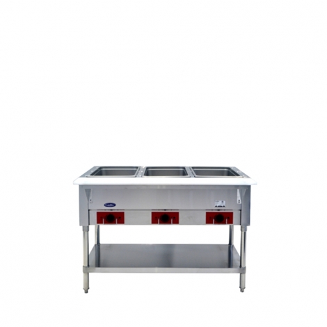 Atosa CookRite CSTEA-3C 3 Open Well Electric Steam Table