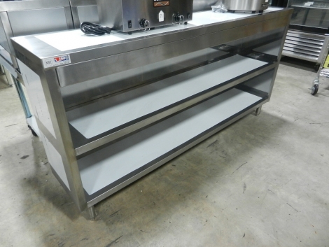 US Stainless USDC-1572-416 15"x72" Stainless Steel Dish Storage Cabinet