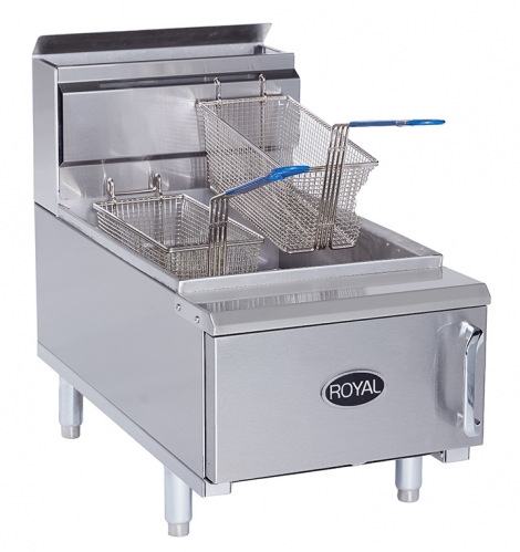 Royal Range of California RCF-25 Gas 25lb. Countertop Deep Fat Fryer 54K BTU