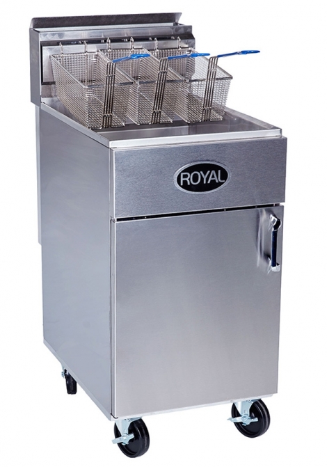 Royal Range of California RFT-60 Gas 60lb. Deep Fat Fryer 152K BTU