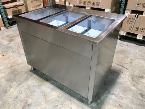 Lauro Equipment 3 Well Electric Hot Food Wet Bath Steam Table