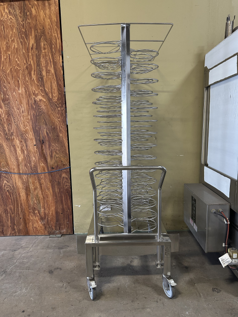 All Stainless Steel Mobile Plate Rack (90 plate capacity) w/Locking Casters