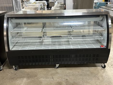 US Refrigeration USRDC-82 82" Refrigerated Deli Case Counter Height