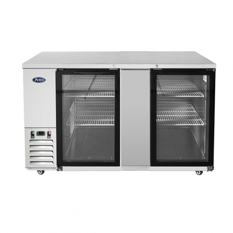 Atosa MBB69G-GR 68" 2 Door Glass Back Bar Cooler