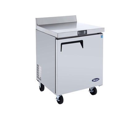 Atosa MGF8408GR 27-1/2" 1 Door Worktop Refrigerator with Backsplash