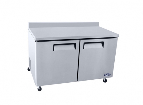 Atosa MGF8410GR 60-1/5" 2 Door Worktop Refrigerator with Backsplash