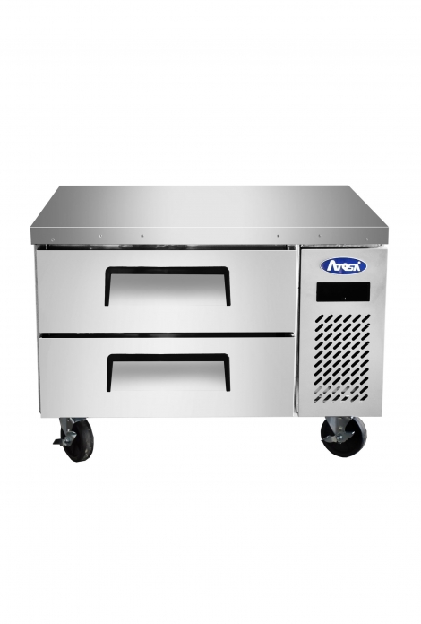 Atosa MGF8448GR 35-9/16" Two Drawer Refrigerated Chef Base / Equipment Stand