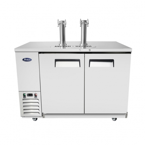 Atosa MKC58GR 57-4/5" 2 Door (2) 1/2 Barrel (2) Dual Tap Draft Beer Keg Cooler