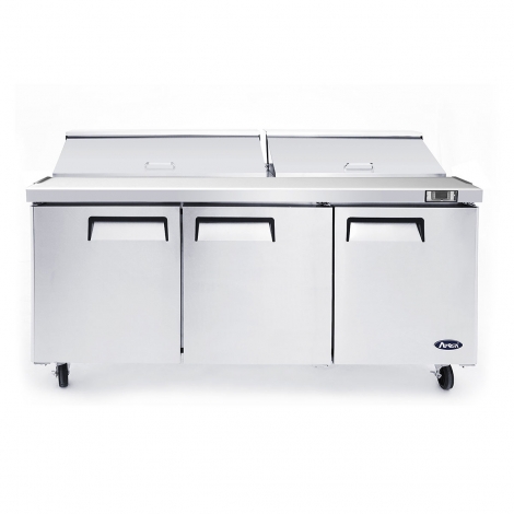 Atosa MSF8304GR 72-7/10" 3 Door Sandwich / Salad Prep Table