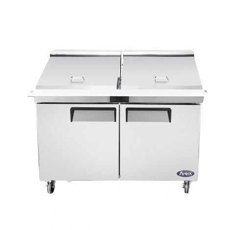 Atosa MSF8307GR 60-1/5" 2 Door Mega Top Sandwich / Salad Prep Table 