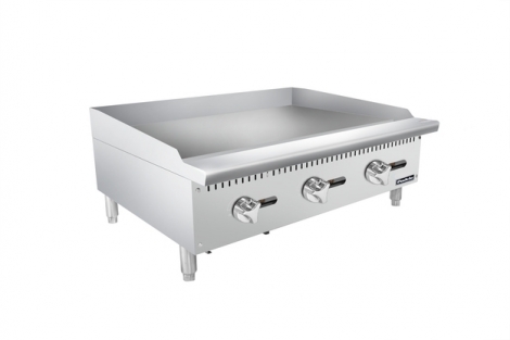 Padela PCTG-36 36" 3 Burner Thermostatic Griddle Gas 1" thick plate LP Gas