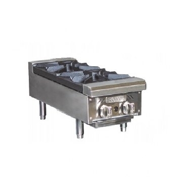 Royal Range of California RHP-12-2 Gas 12" 2 Burner Countertop Hot Plate 60K BTU