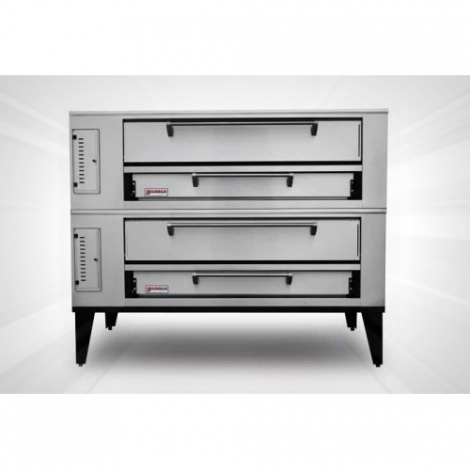 Marsal & Sons SD-448 Stacked SD 4 Pie Series Double Pizza Oven Deck Type Gas (8) 18" Pie Capacity