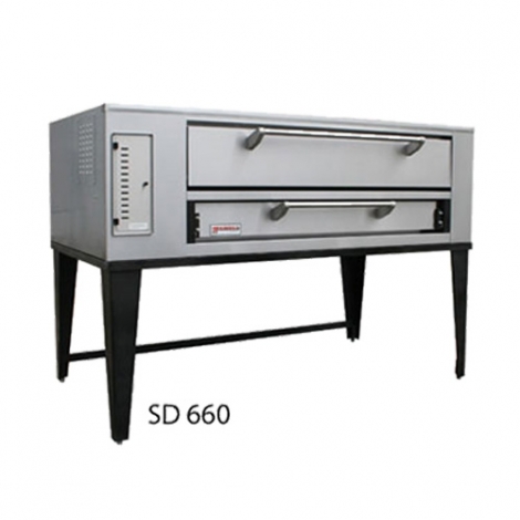 Marsal & Sons SD-660 SD 6 Pie Series Single Pizza Oven Deck Type Gas (6) 18" Pie Capacity