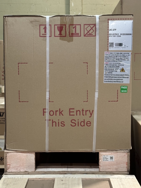 Lauro Equipment UC-27F 27" 1 Door Stainless Steel Undercounter Freezer on Casters