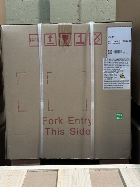 Lauro Equipment UC-27R 27" 1 Door Stainless Steel Undercounter Refrigerator on Casters