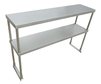 US Stainless USDOS-1236-416 12"x36" Stainless Steel Double Overshelf