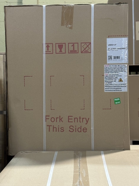 Lauro Equipment USRS1-27 27" 1 Door Stainless Steel Sandwich/Salad Prep Table on Casters