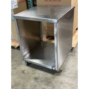 26" x 28" x 35" All Stainless Steel Heavy-Duty Work Table w/Enclosed Undershelf on Casters
