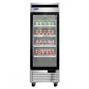 Atosa MCF8705GR 27" 1 Door Glass Reach-In Refrigerator