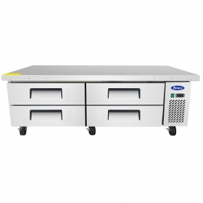 Atosa MGF8453GR 72-1/2" Extended Top Four Drawer Refrigerated Chef Base / Equipment Stand