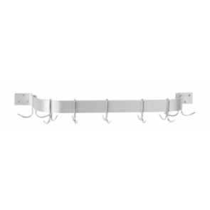 US Stainless USSW1-48 48" Stainless Steel Single Wall Mount Pot Rack