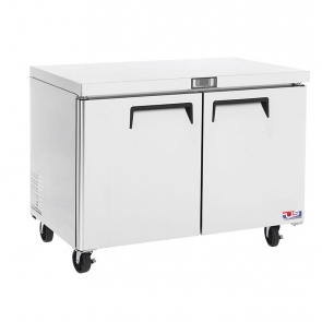 US Refrigeration USUV-60F 60-1/4" 2 Door Undercounter Freezer